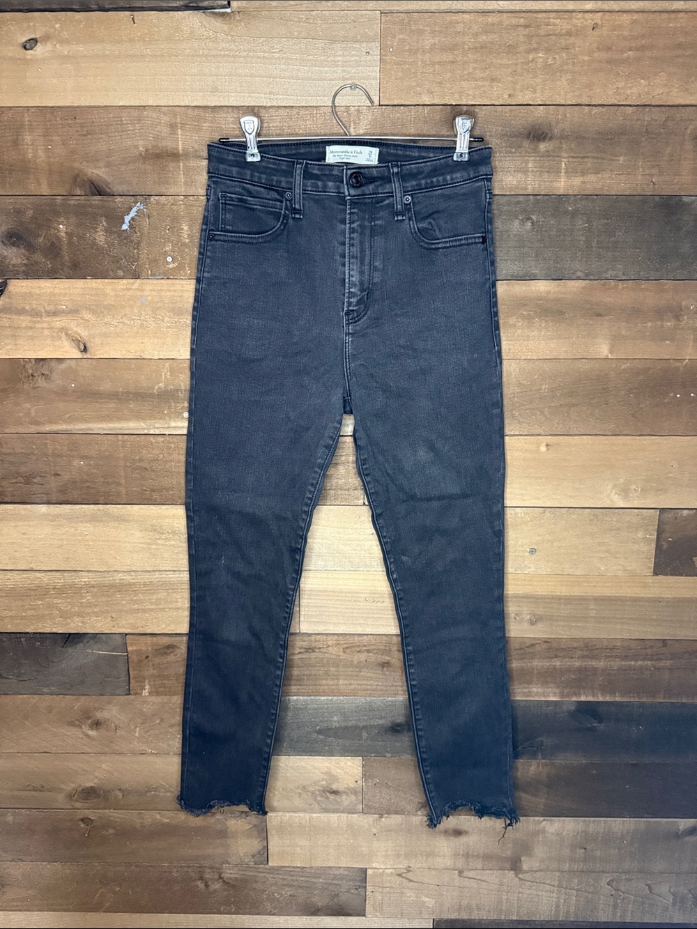 Abercrombie & Fitch Black High-Rise Skinny Jeans